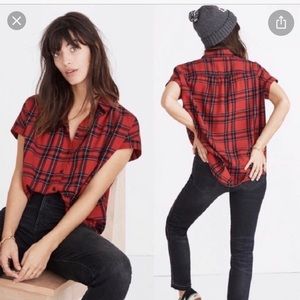 Madewell Central Shirt in Dahl Plaid/worn once